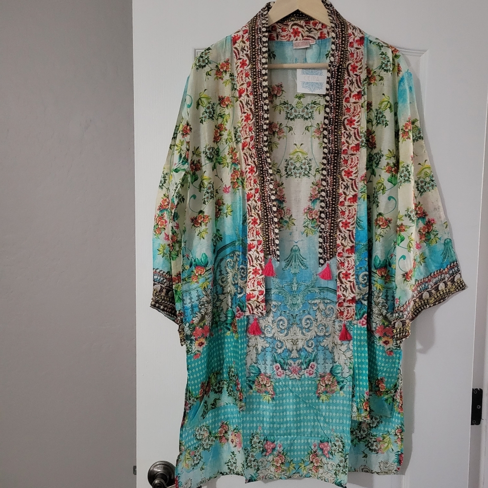 NWT Cienna Atlantis Kimono, One Size